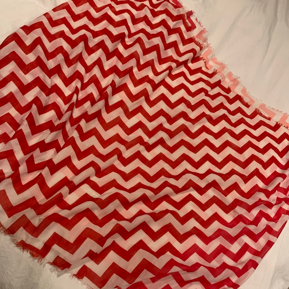 Red and white coverup